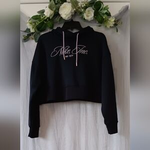 Nike Logo Black Dry Fit Hoodef Sweatshirt